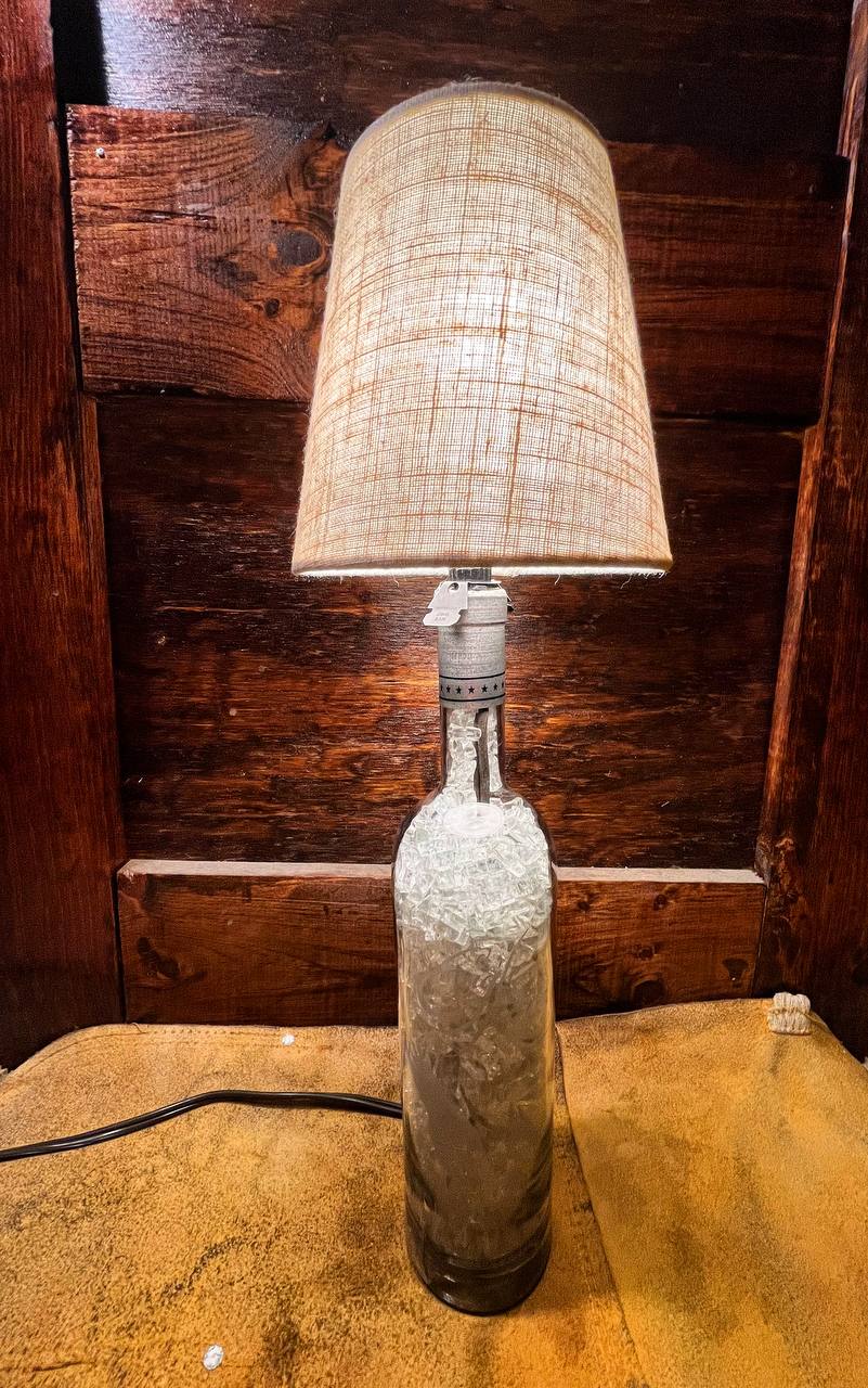 Bourbon Bottle Lamp