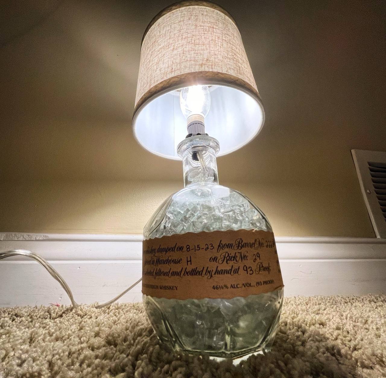 Bourbon Bottle Lamp